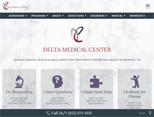 Tablet Screenshot of deltamedcenter.com